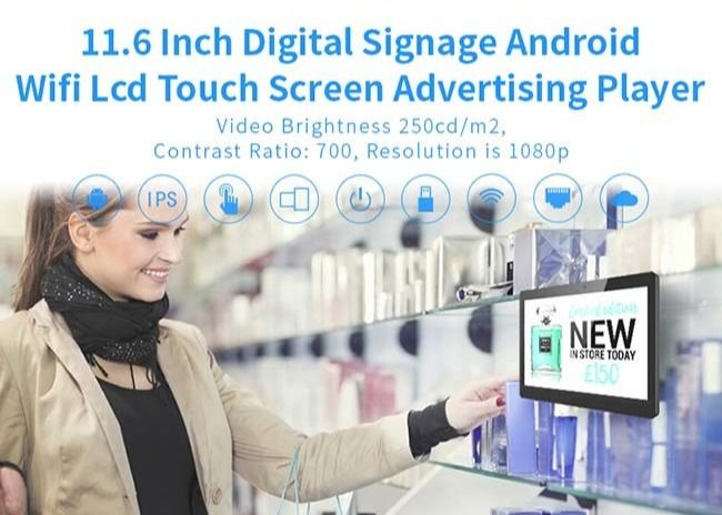 Viererkabel-Kern-POE angetriebenes Android - Tablet, Touch Screen digitale Beschilderung