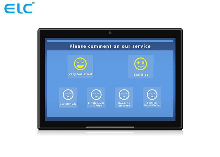 L Form-Android - Tablet-digitale Beschilderung für Aufnahme-Schreibtisch in Hotals-Banken