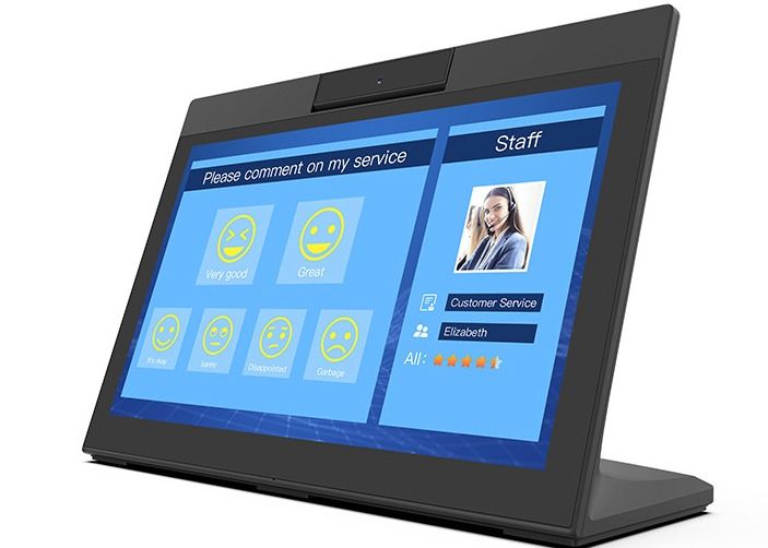 14 Zoll L formen Android - Tablet Restaurent 12V LCD, das NFC-Zahlung bestellt