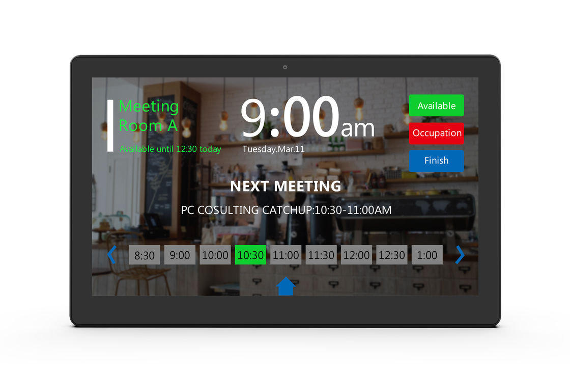 Konferenzzimmer-Tablet POE Android 5,1 13,3 Zoll-feste Eigenschaft Schwarzweiss