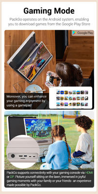 ELC PackGO Portable 27 Zoll Aktentasche Design Touchscreen Android System Smart TV Bildschirm für Camping