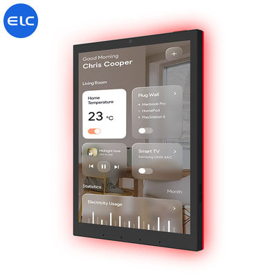 Kostenloser POE-LCD-Touchscreen Android 13 Smart Home-Produkte mit LED-Lichtleiste