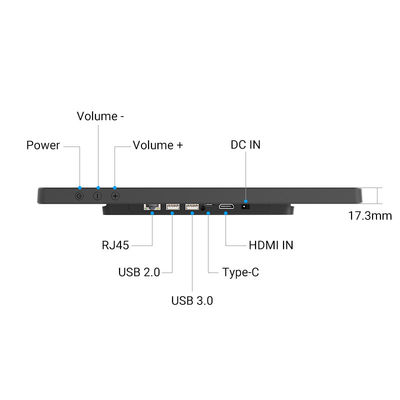 24' High Performance Tablet Tablet mit ultra-schlankem Standard WiFi 6 mit Mu-MIMO für Kalenderplan Anzeige