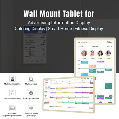 21 Zoll Incell Android14 Digitaler Wandkalender Kostenlose Software Berührungsschirm Smart Kalender Wandbildschirm für Familie