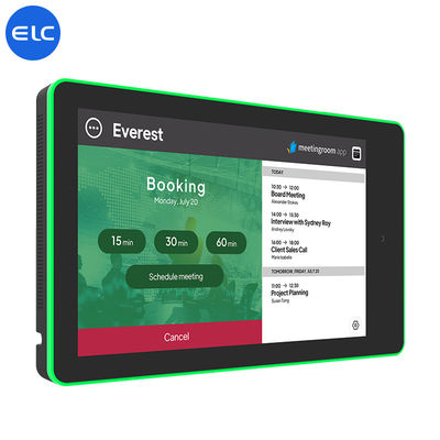 RK3568 Wandmontage Digitale Beschilderung Android 12 Touchscreen Indoor POE NFC LED Licht für Meetings