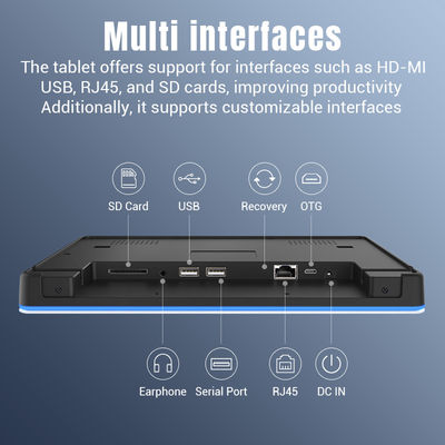 RK3568 Wandmontage Digitale Beschilderung Android 12 Touchscreen Indoor POE NFC LED Licht für Meetings