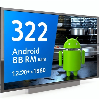 24 32 Zoll 8+128GB Android 13 1920*1080 24 Zoll Digitales Schildschirm Küchenbildschirm Küchenbildschirm