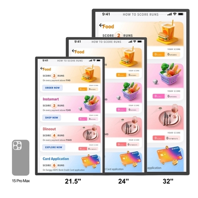 Küchen-Displaycomputer Interaktiver Touchscreen Digital Signage Kds System Pos System Wandmontierter Küchen-Display-Bildschirm