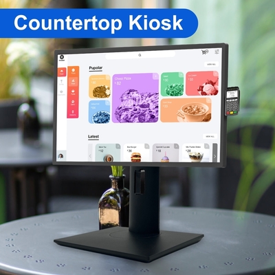 Touchscreen-Restaurant-Pos-System-Kiosk 24 Zoll Desktop-Tablet Tragbarer Monitor Bildschirm Smart Android 13 TV Display Tablette PC