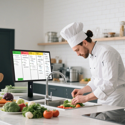 21,5" Android 11 Digital Signage Touchscreen mit RK3568 2+16GB USB RJ45 WiFi Kds Pos Küchen-Display Kds Bildschirm mit Standfuß