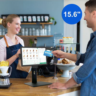 15 Zoll Selbstbedienungs-Bestellmaschine Metall Digital Signage Restaurant Tablet Bestellkiosk Küchenanzeige