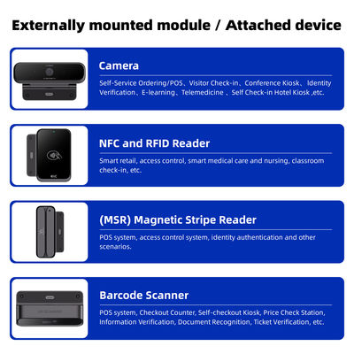 21,5" Touchscreen Android Tablet RK3576 für Restaurant Point of Sale Backorder Kiosk Selbstbedienungs-Bestellmaschine