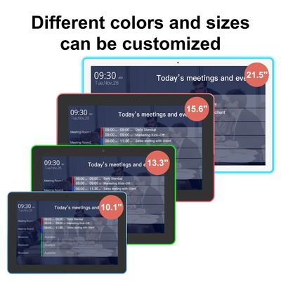 Android 11 Touchscreen Digital Signage Meetingroom Display Tablet mit NFC LED Lichtleiste