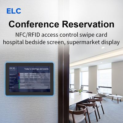 Android 11 Touchscreen Digital Signage Meetingroom Display Tablet mit NFC LED Lichtleiste