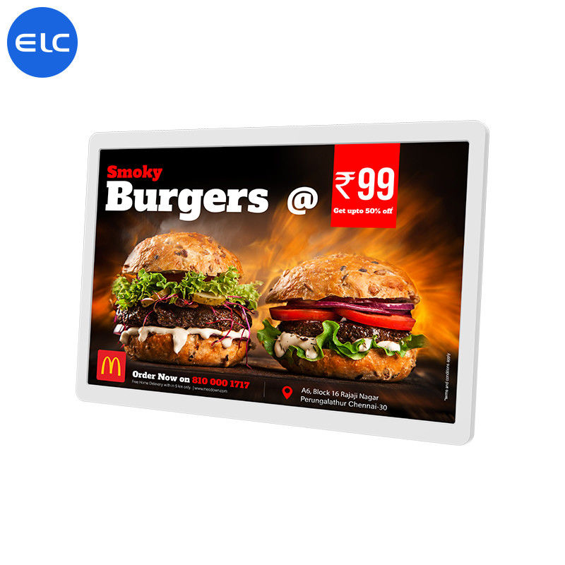 Elegante dünne Werbung 16 Zoll-Wand-Berg-digitale Beschilderung 4+32gb Android 12