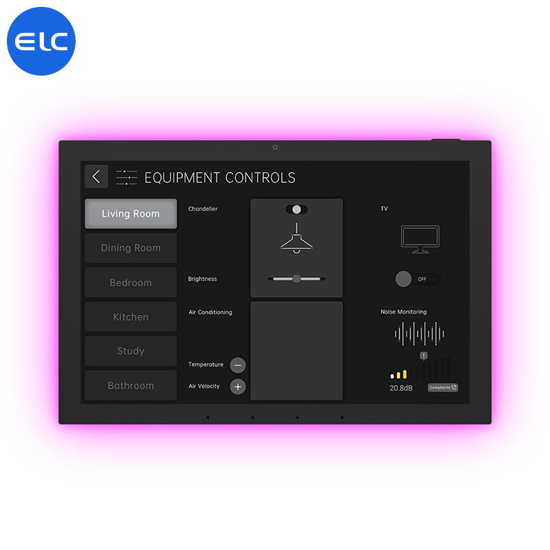 10.1 Zoll kostenlos POE Tuya Smart Home Tablet Produkte mit LED-Lichtbar