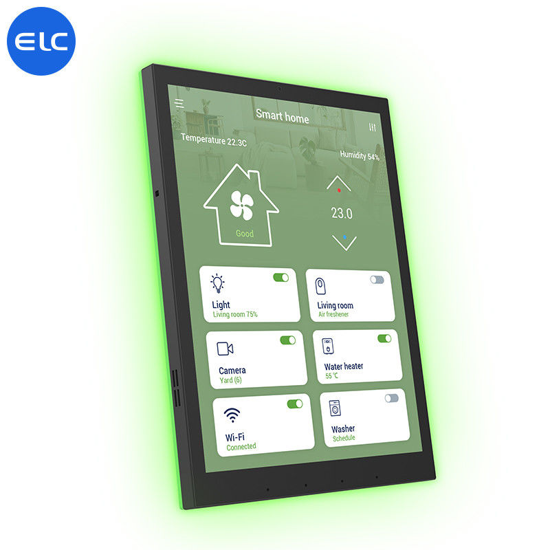Kostenloser POE-LCD-Touchscreen Android 13 Smart Home-Produkte mit LED-Lichtleiste