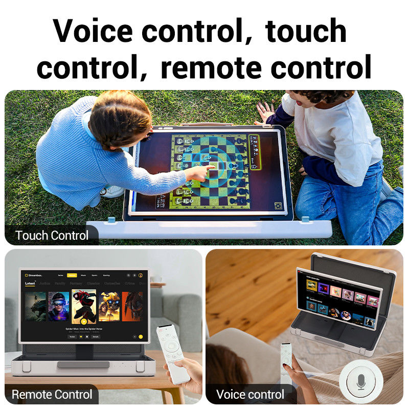 Touchscreen Portable ELC PackGo 27 Zoll Smart TV Wifi Outdoor Live-Brieftasche Fernseher