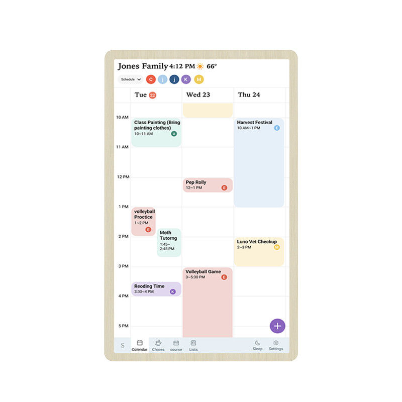 Online-Monatsplaner Digitaler Wandkalender für eine optimierte Familienplanung