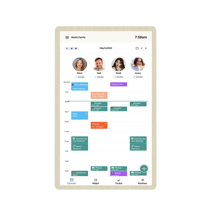 ELC Neues Design Kalender Checkliste Anzeige RK3576 Android 13 Smart Touchscreen Kalender Smart Kalender Familie