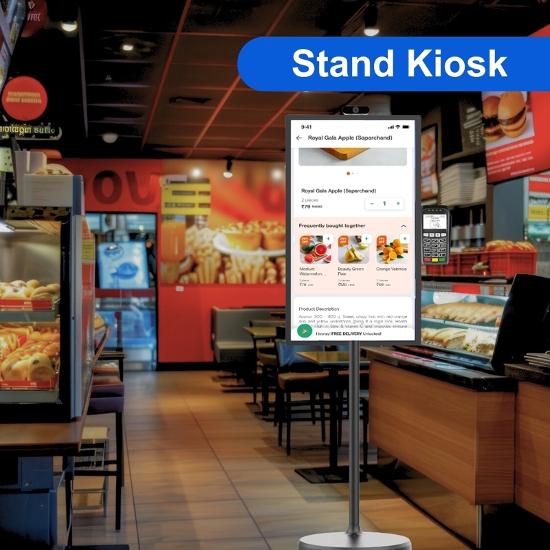 ELC SW2495T 24 Zoll 1920*1080 250cdm2 10-Punkte-in-Cell-Touch-Vertikal-Digital-Signage-Display Laptops Pos Tablet Verkaufskioske