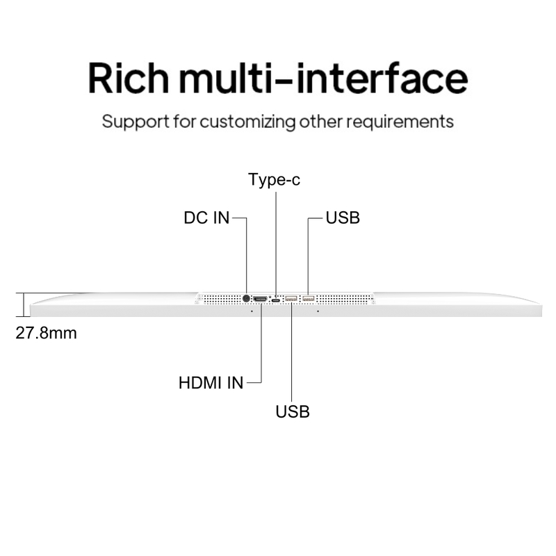 24 Zoll 32 Zoll Incell Bildschirm Anzeige LCD Touchscreen Android 13 Werbung Digital Signage Kette Restaurants und Getränkegeschäfte