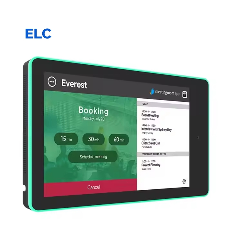 10 Zoll Wandmontage Android Meeting Tablet mit LED-Lichtbar