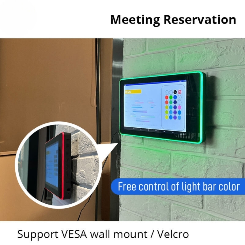 10 Zoll Wandmontage Android Meeting Tablet mit LED-Lichtbar