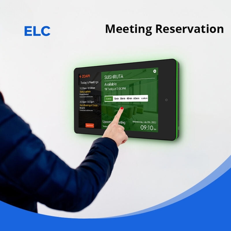10 Zoll Wandmontage Android Meeting Tablet mit LED-Lichtbar