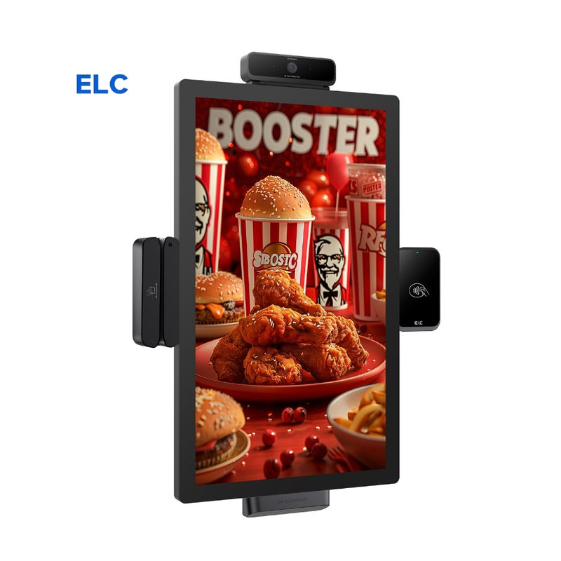 15 Zoll Selbstbedienungs-Bestellmaschine Metall Digital Signage Restaurant Tablet Bestellkiosk Küchenanzeige