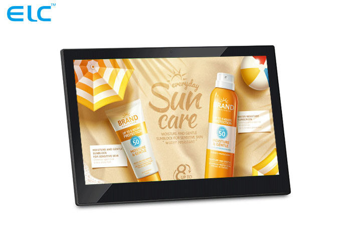 Schwarzer Hafen der Android - Tablet-digitalen Beschilderung RK3399 RJ45 für Bank/Supermarkt/Flughafen