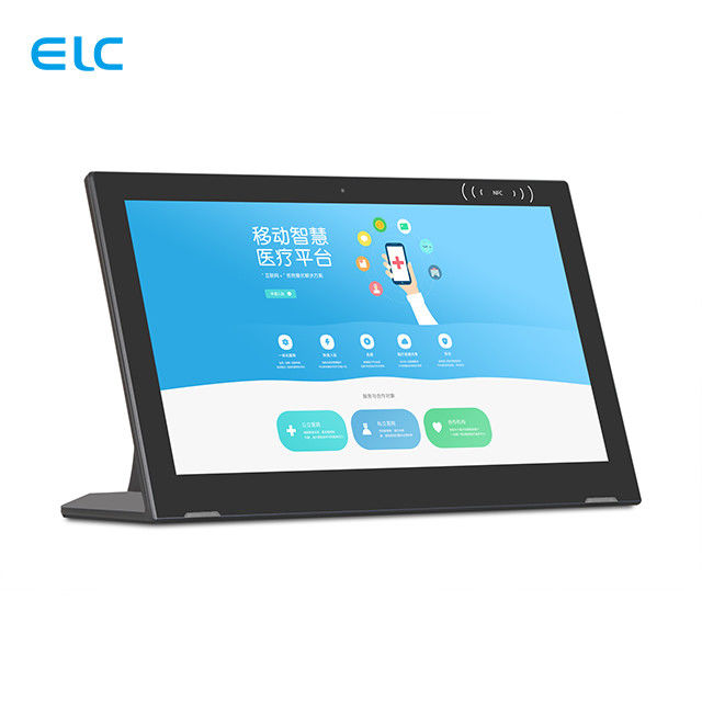 Touch Screen Tischplattentablets 15,6 Zoll-intelligente wechselwirkende Vorsprünge mit POE RJ45 NFC
