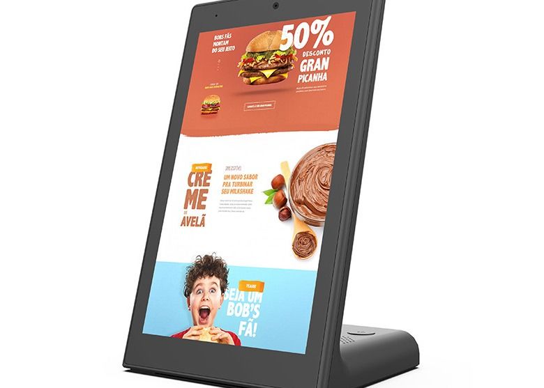 Vertikale digitale Beschilderung Androids 8,1 mit 8 Zoll-Touch Screen