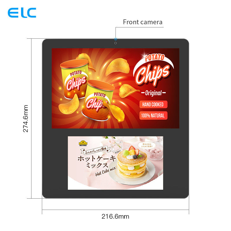 Doppelschirm-digitale Beschilderung Soems RK3568, kapazitives Touch Screen RJ45 POE Android - Tablet