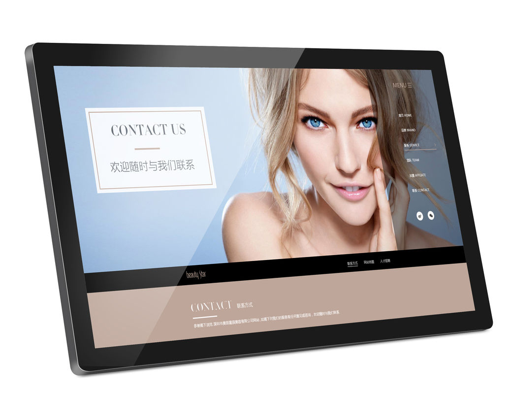 21,5 Zoll-Wand-Berg LCD-Platte, kapazitiver Touch Screen Rj45 für Restaurant-Hotel