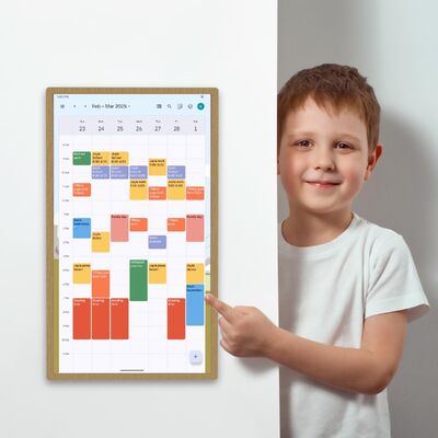 ELC Neues Design Kalender Checkliste Anzeige RK3576 Android 13 Smart Touchscreen Kalender Smart Kalender Familie