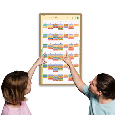 Smart Digital Family Wandkalender Online Monatsplaner Elektronischer Kalender für Kühlschrank